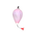 SUPER Glass Hummingbird Feeder Pink Medium