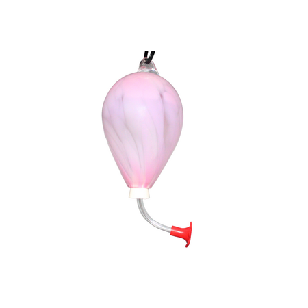 SUPER Glass Hummingbird Feeder Pink Medium