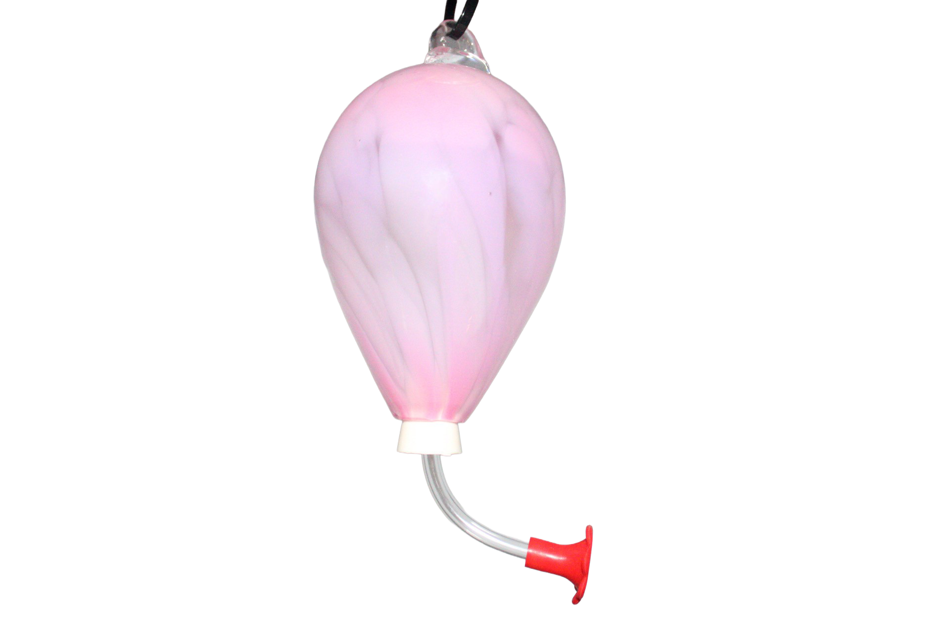 SUPER Glass Hummingbird Feeder Pink Medium