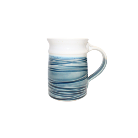MPLPOT Spiral mug blue w/ white rim