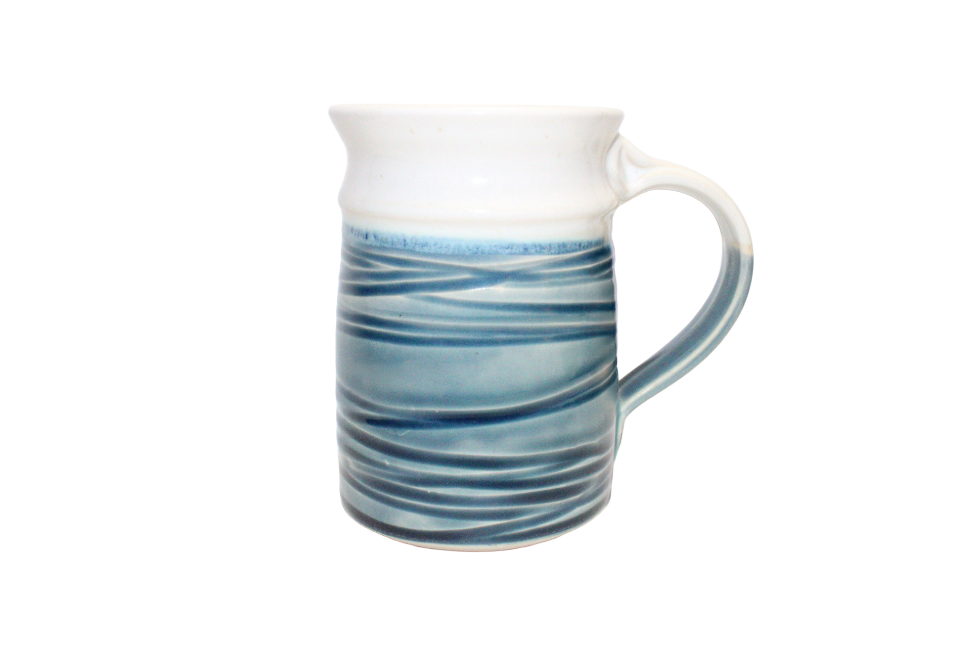 MPLPOT Spiral mug blue w/ white rim