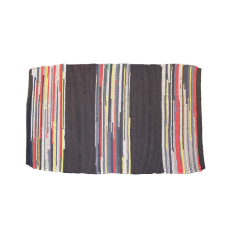 APCRAFT Rug black yellow white gray red green