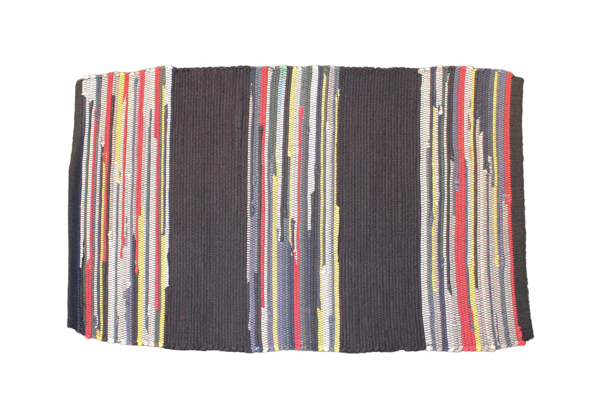 APCRAFT Rug black yellow white gray red green