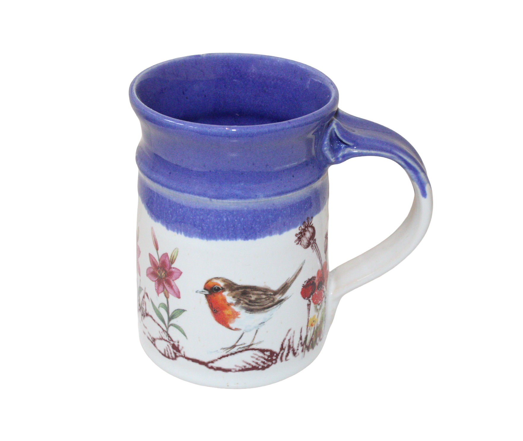 MPLPOT Bird Mug with flowers