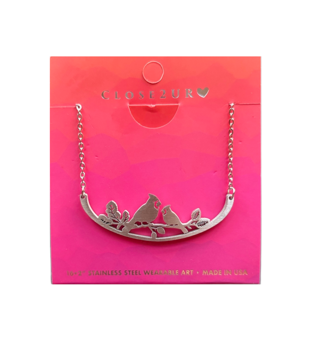 CLOSE Necklace, stainless steel