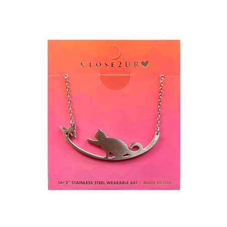 CLOSE Necklace, stainless steel