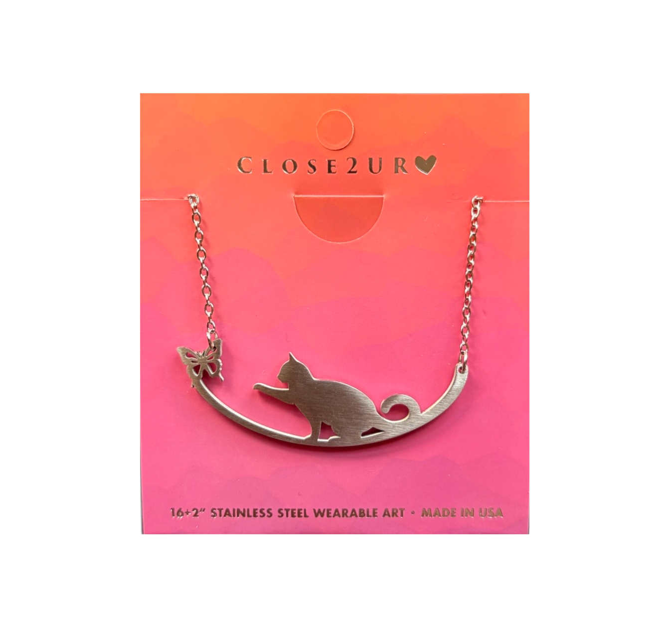 CLOSE Necklace, stainless steel
