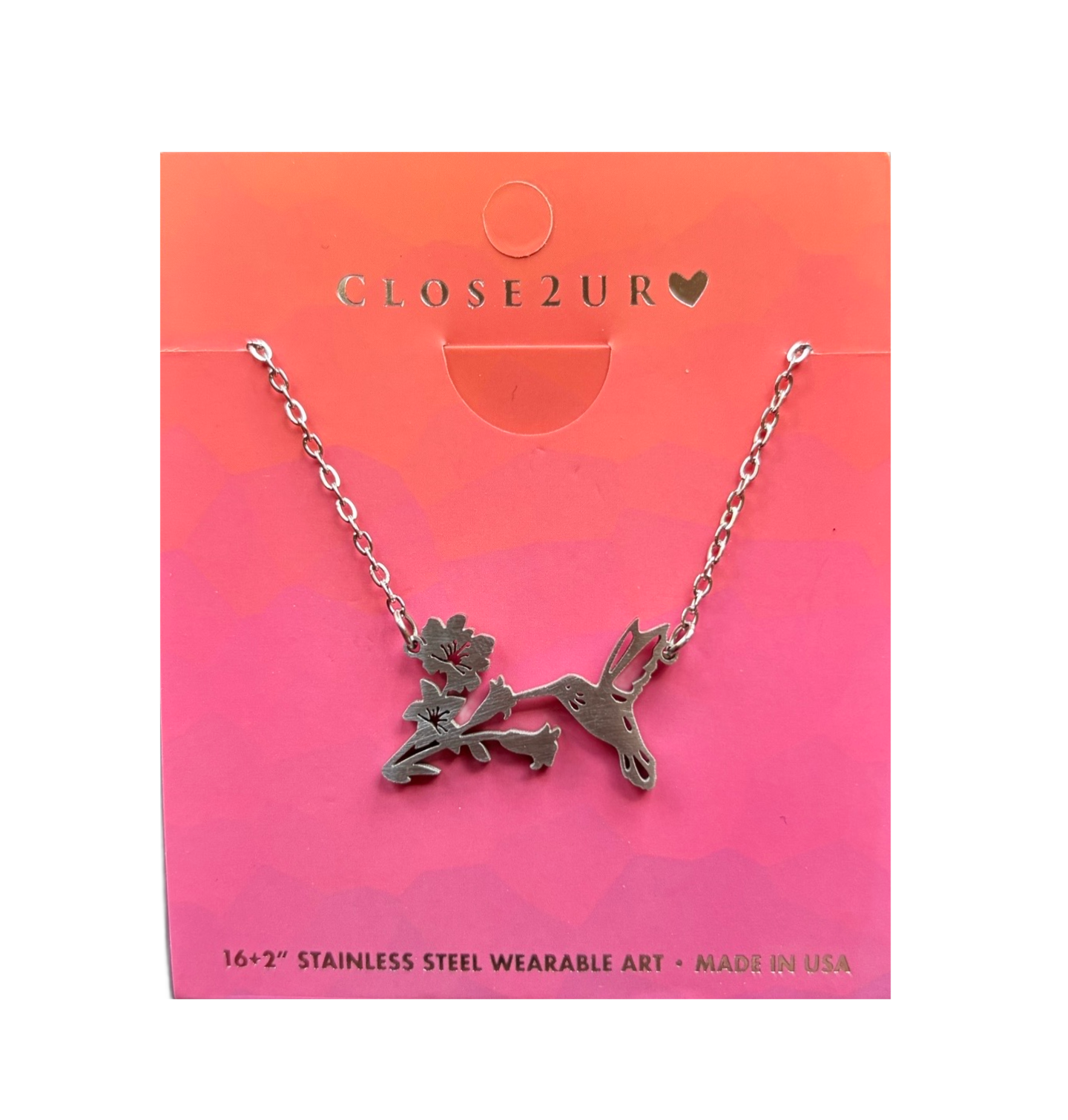 CLOSE Necklace, stainless steel