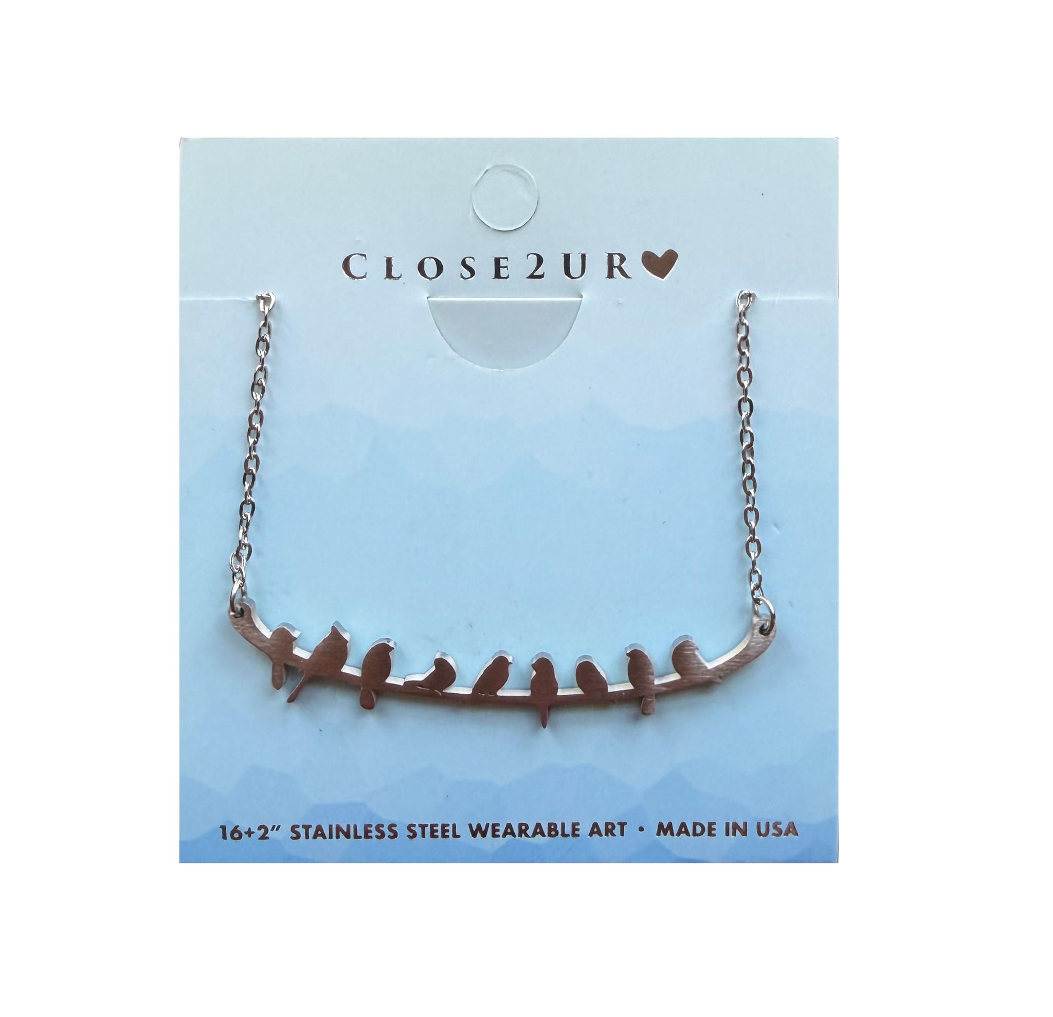 CLOSE Necklace, stainless steel