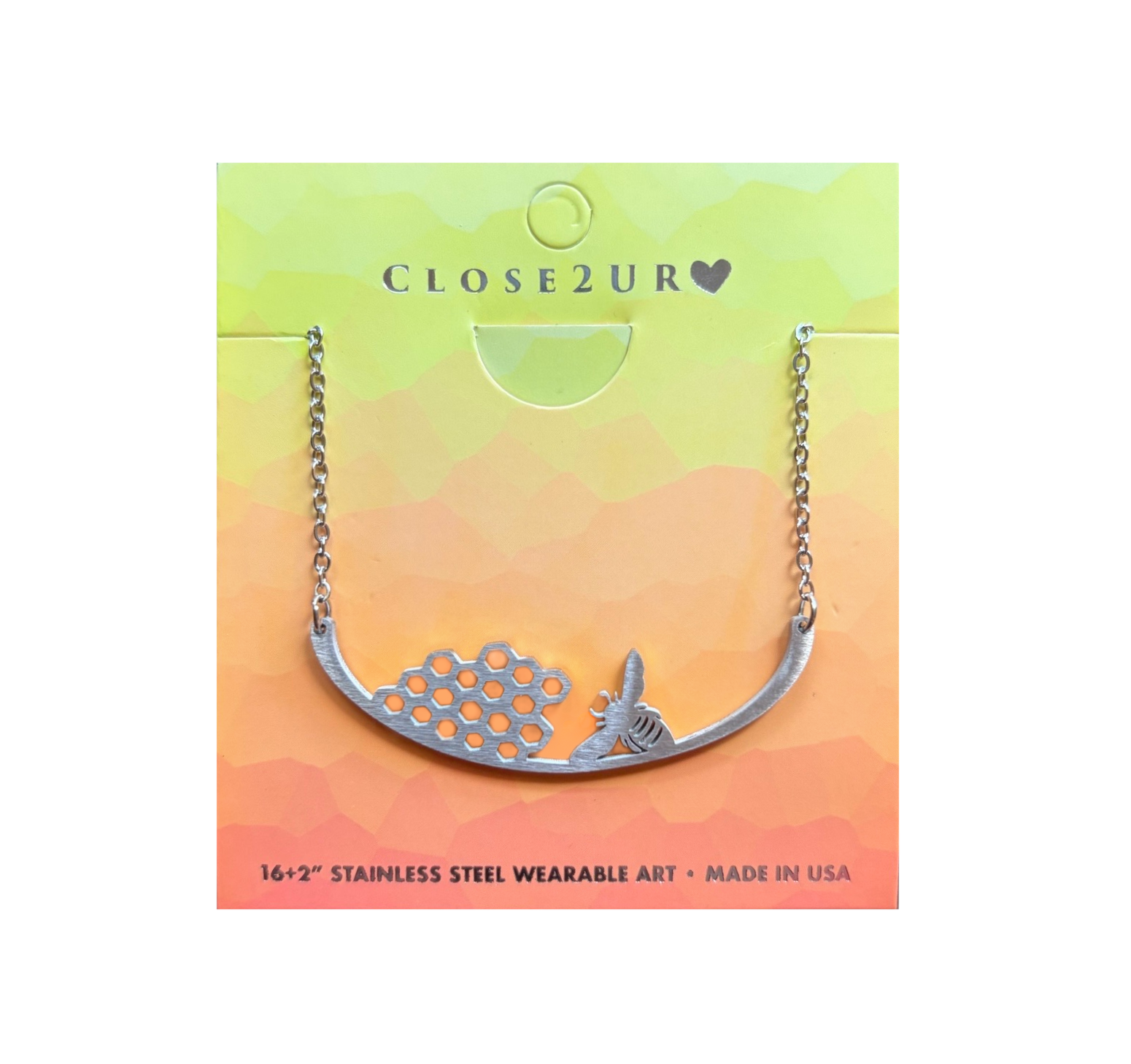 CLOSE Necklace, stainless steel