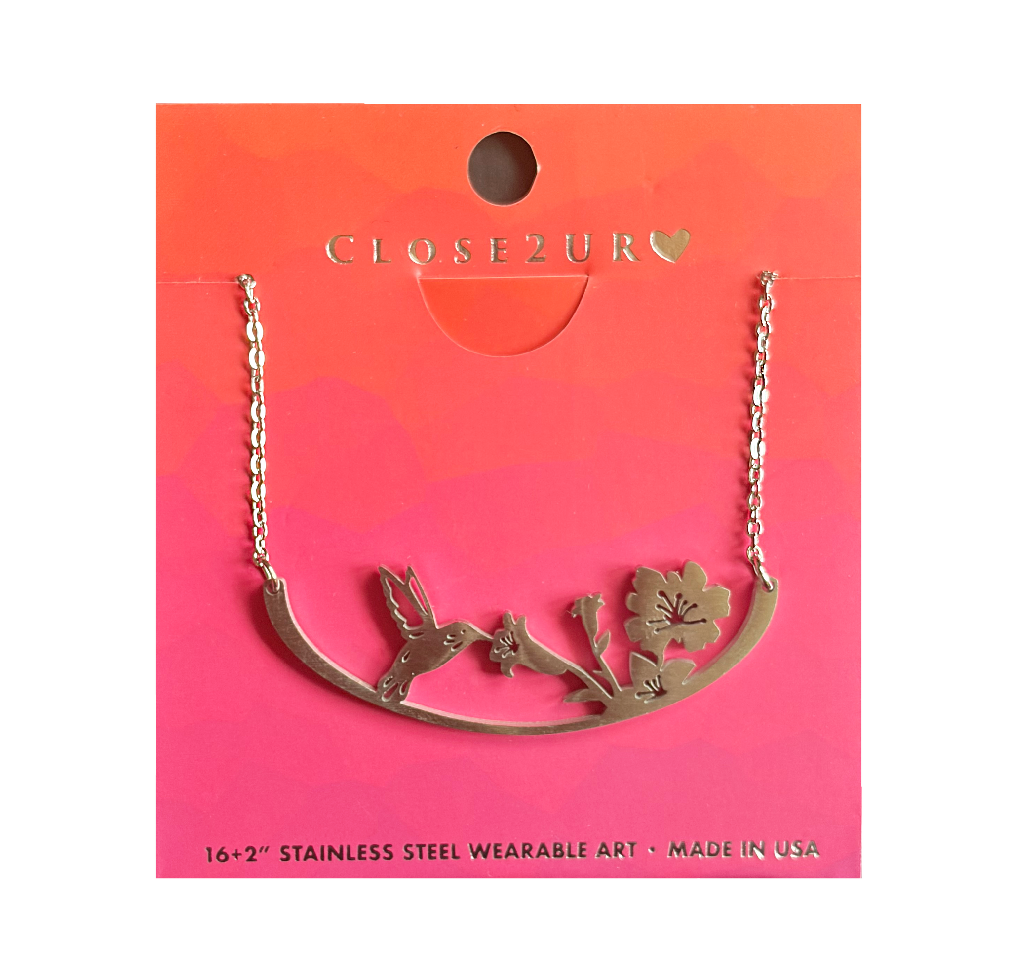 CLOSE Necklace, stainless steel