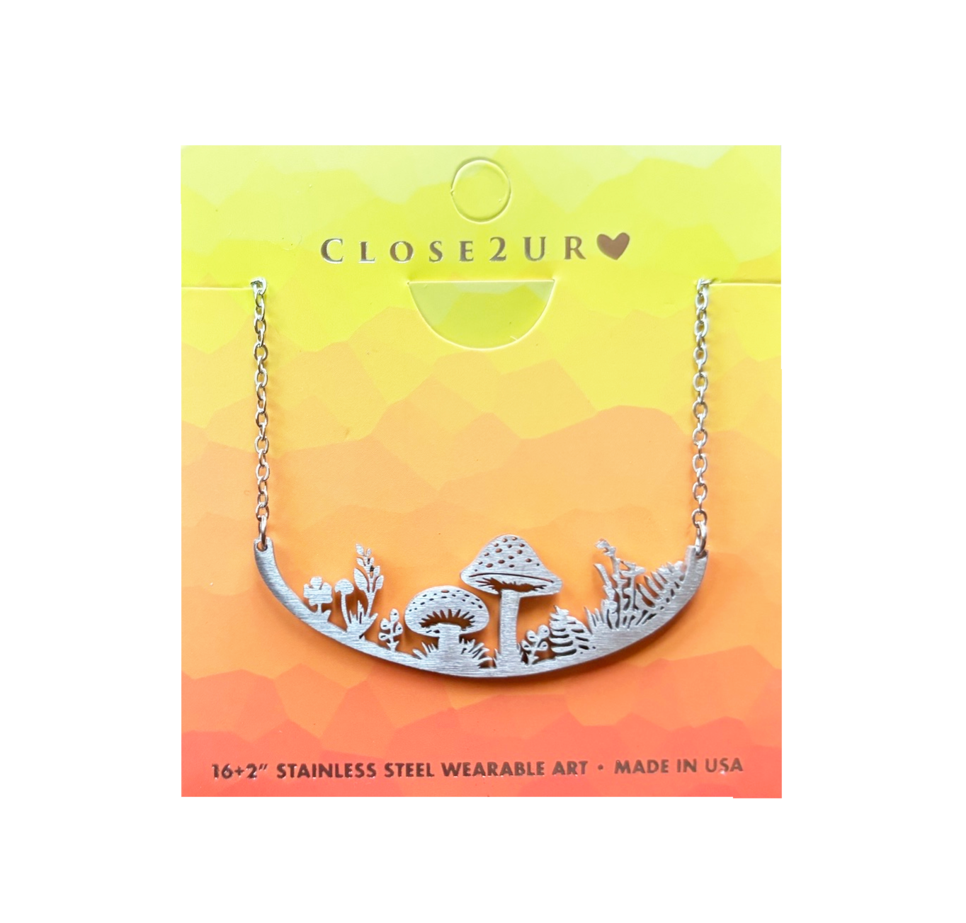 CLOSE Necklace, stainless steel