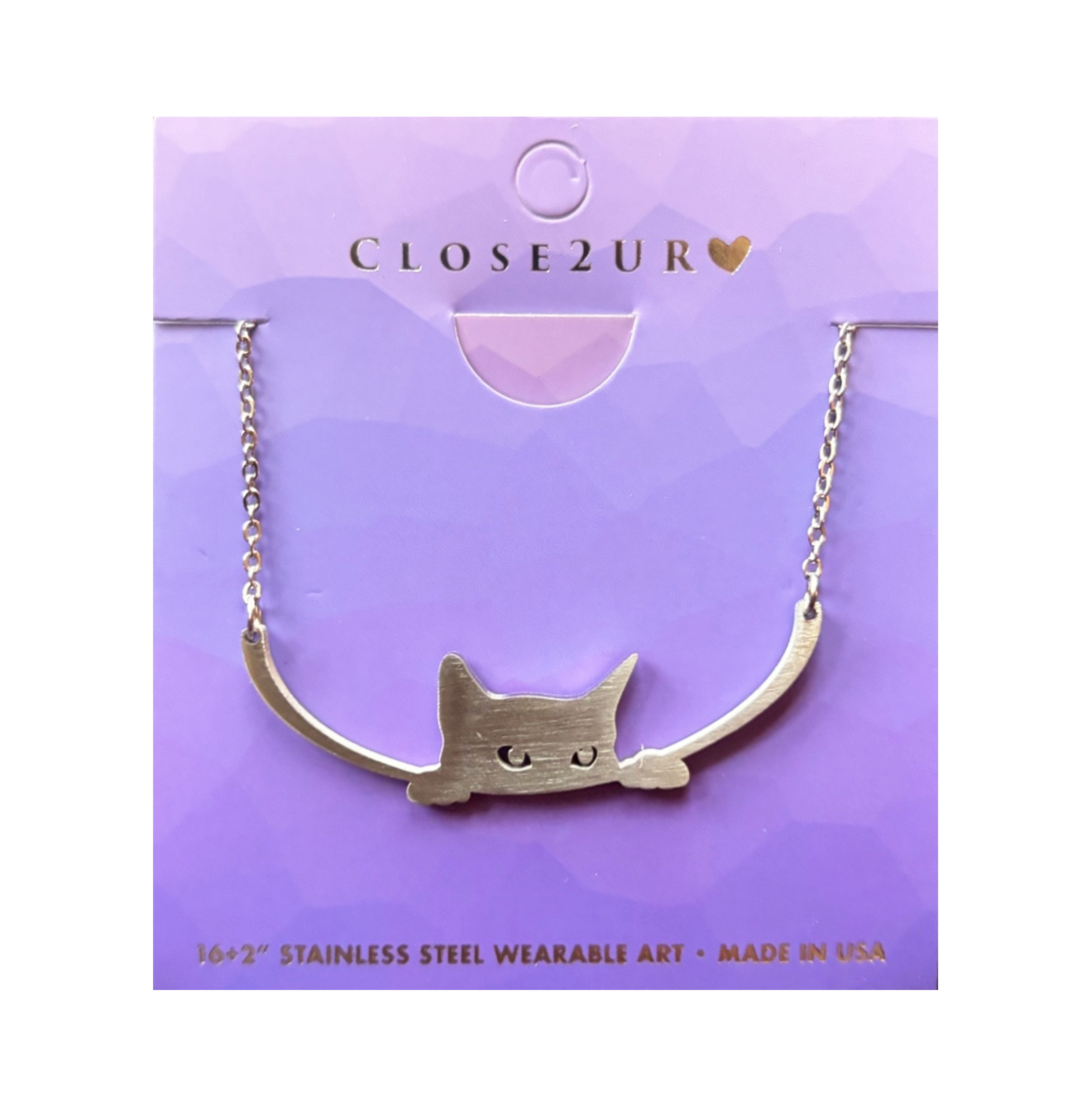 CLOSE Necklace, stainless steel