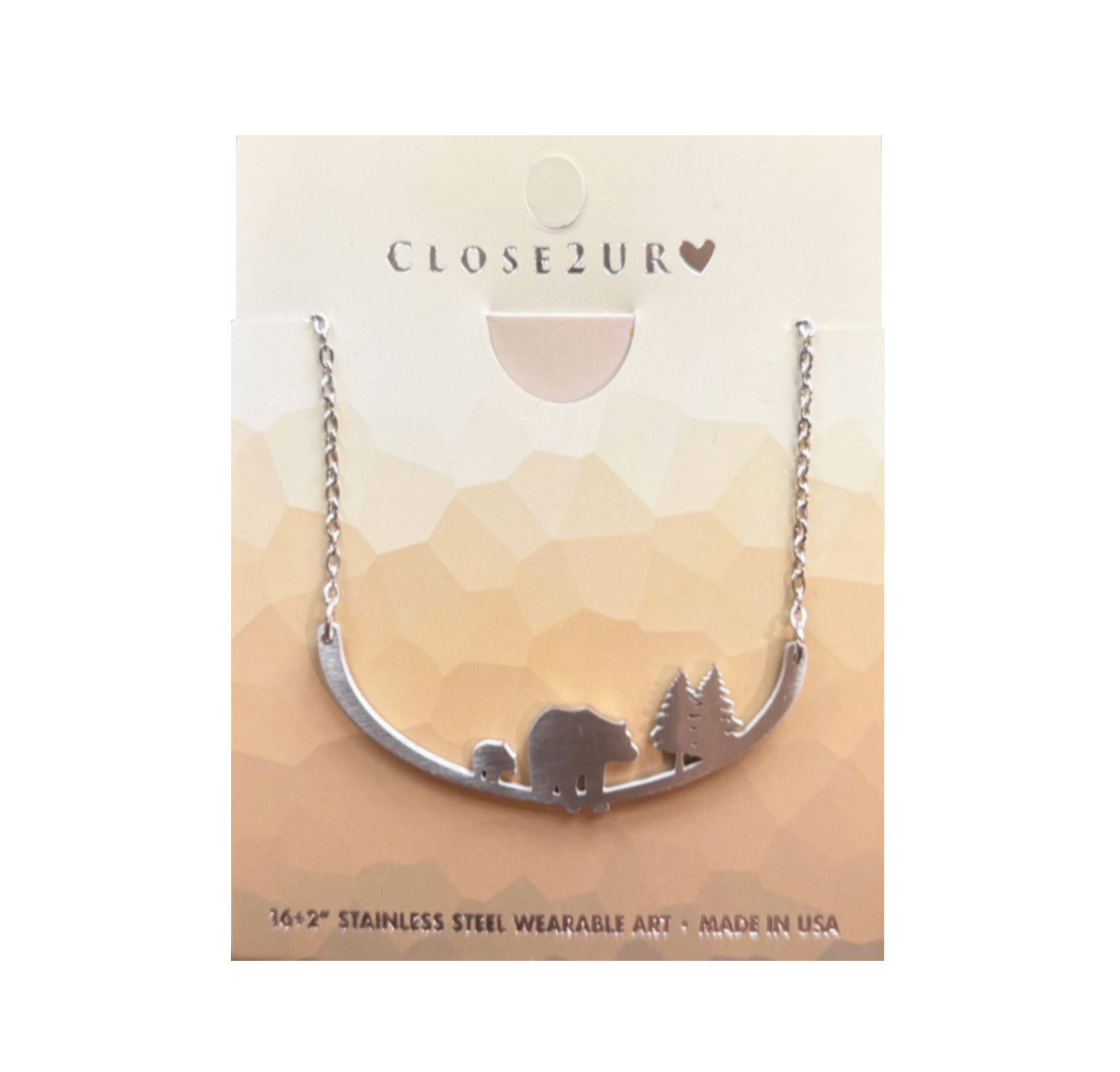 CLOSE Necklace, stainless steel