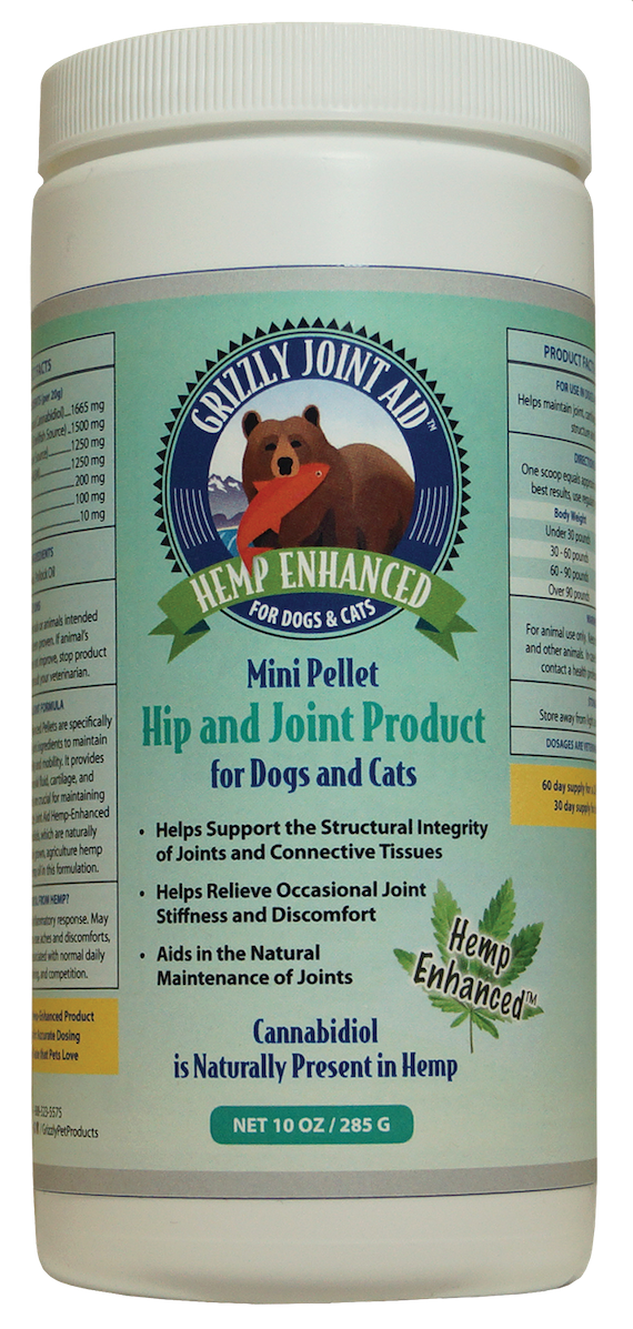 Grizzly CBD Hip & Joint Pellet 10oz. - Wholesome Hound