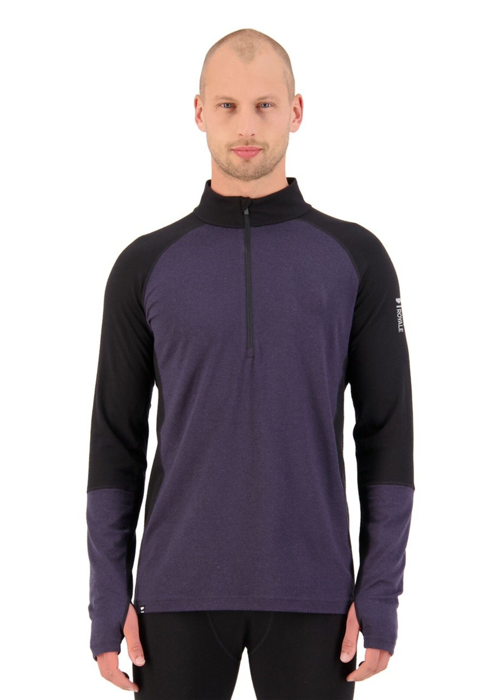 Mons Royale M. Baselayer Half Zip Olympus