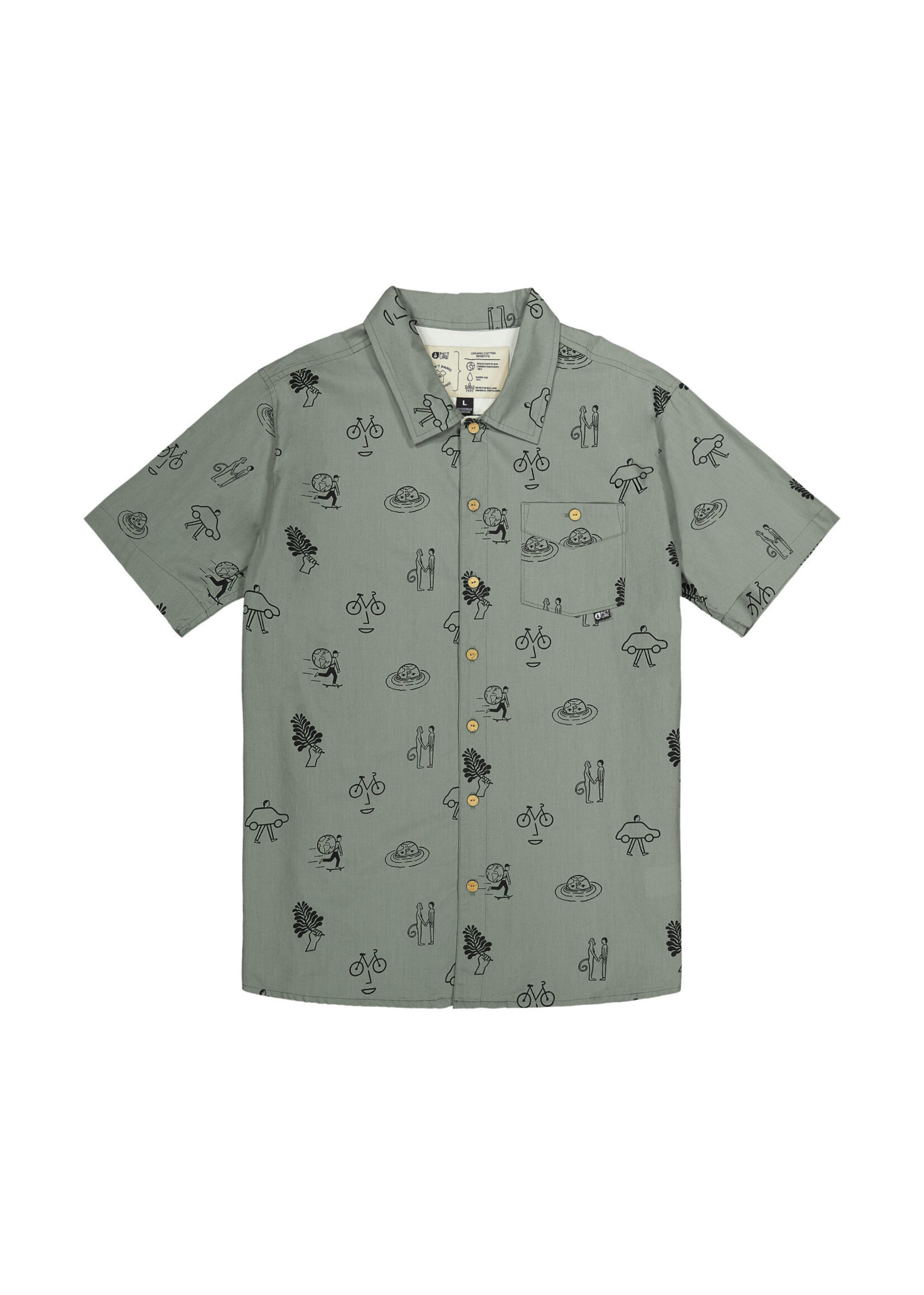 Picture Organic M. SS Shirt Printed