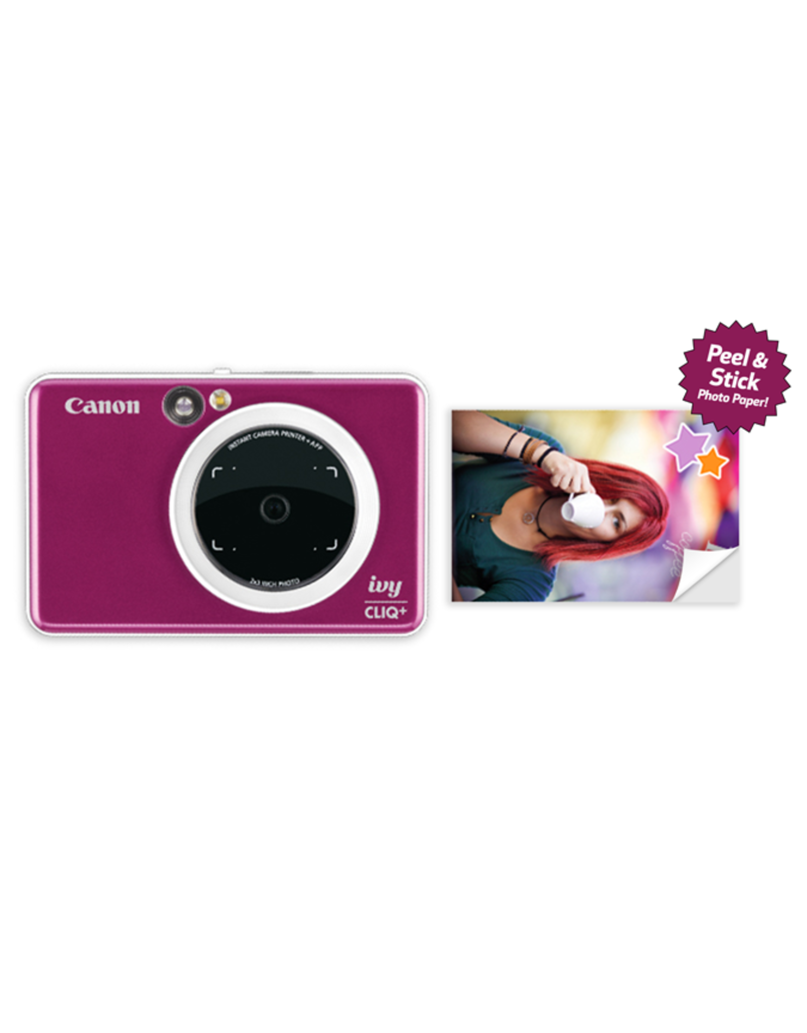 Canon Canon IVY CLIQ+ Instant Camera Printer (Ruby Red)