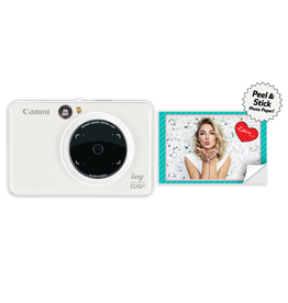 Canon IVY CLIQ+ Instant Camera Printer (Pearl White)