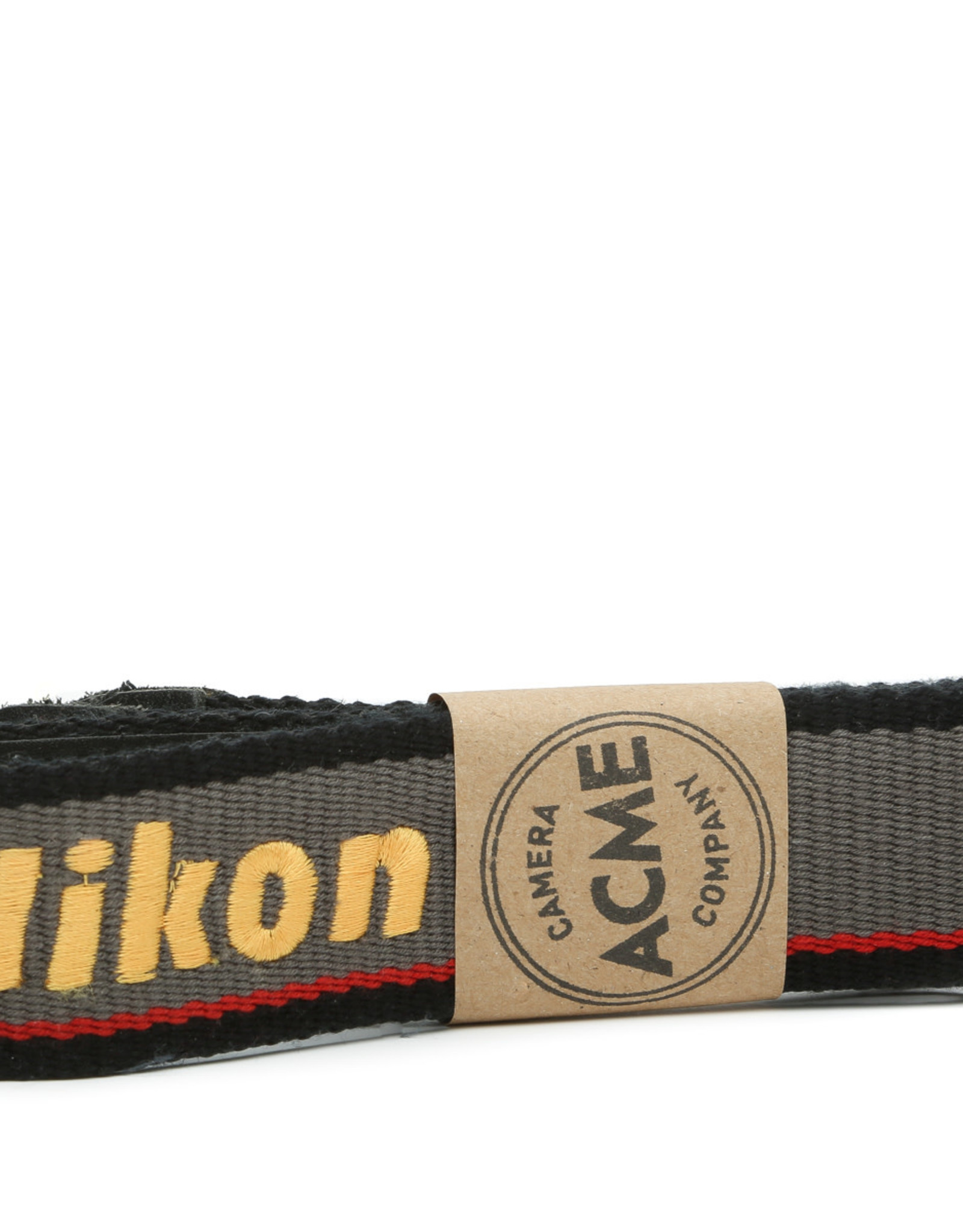 Nikon Nikon Embroidered Grey and Red Original Camera Strap
