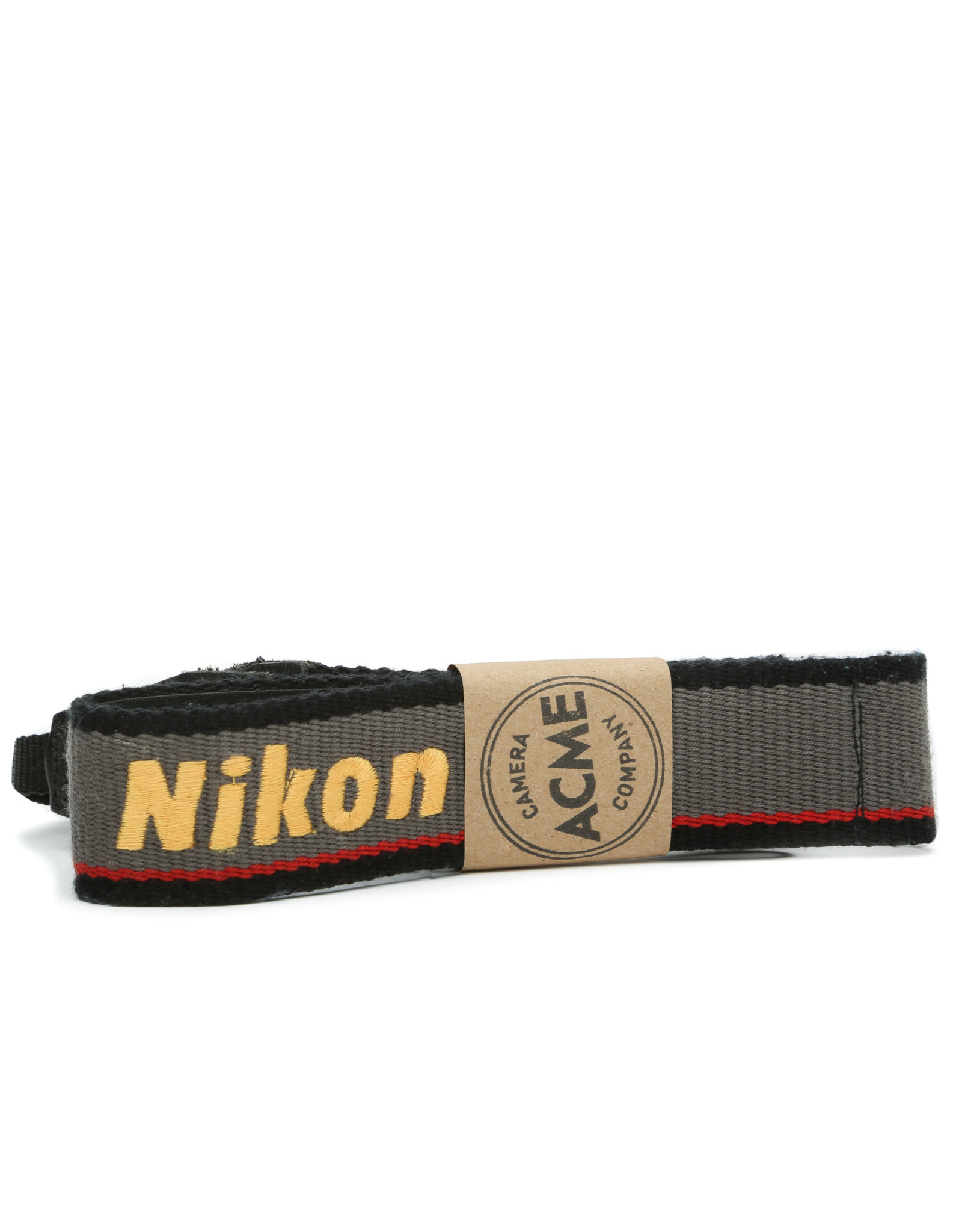 Nikon Nikon Embroidered Grey and Red Original Camera Strap