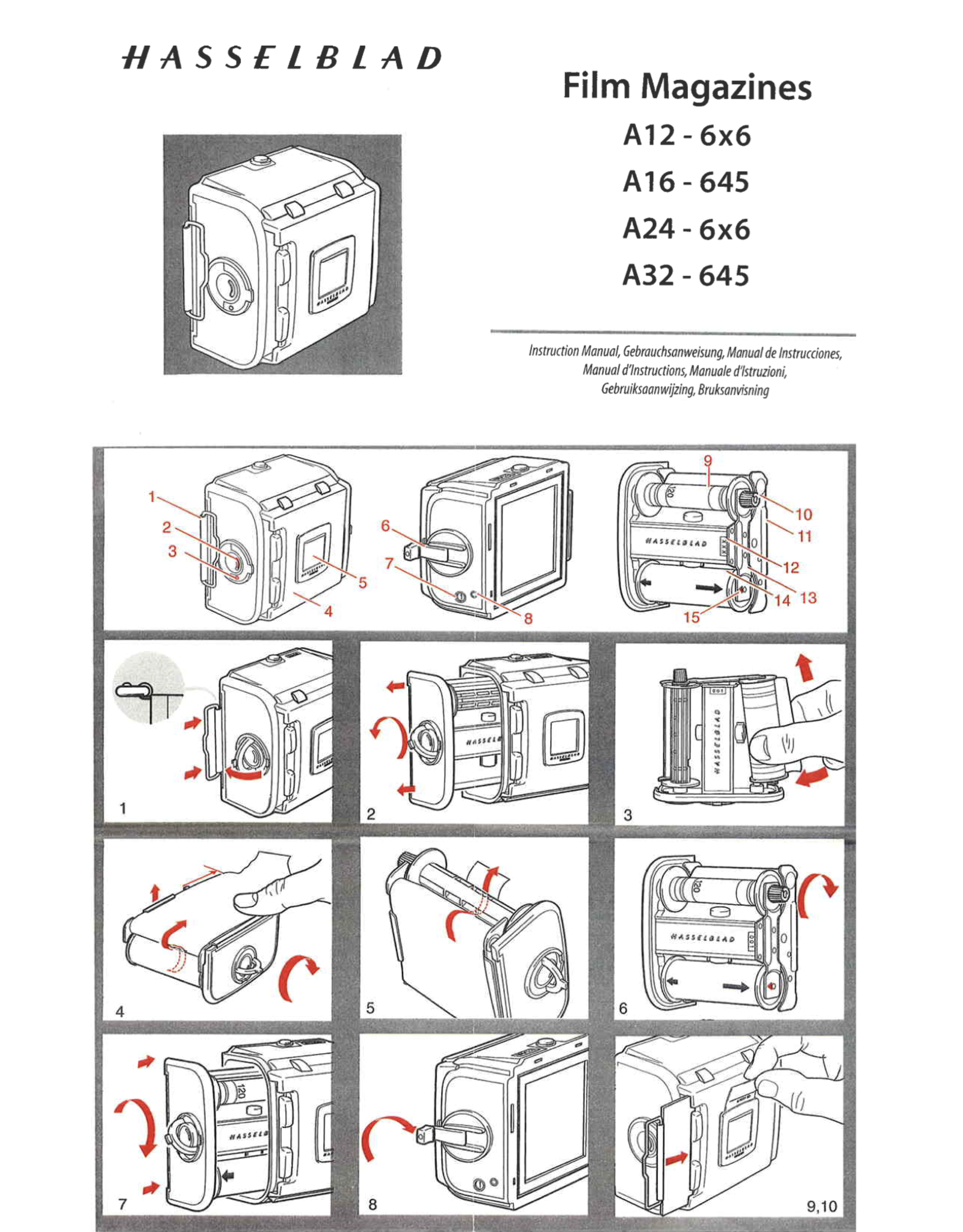 Hasselblad Hasselblad A24 Film Back 6x6 (Chrome)