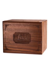 Leica Vintage Leica Carved Walnut Wood Presentation Box