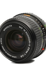Minolta Minolta MD W-Rokkor-X 28mm f2.8 Lens w/Hood
