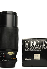 Minolta Minolta 75-200mm f/4.5 MD Zoom Rokkor X Lens