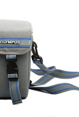Olympus Vintage Grey w/Blue Stripes Olympus Camera Pouch