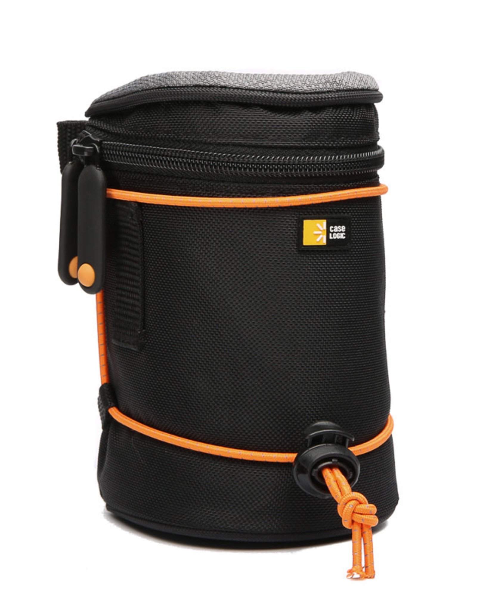 Individualiteit handboeien Compatibel met Case Logic Black w/ Orange Borders Lens Pouch - Acme Camera Co.