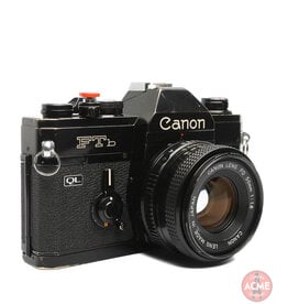 Canon Canon FTb QL 35mm SLR Camera w/50mm f1.8  Lens *Black*