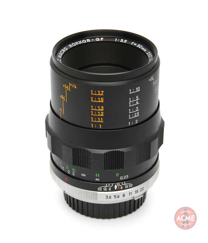 MINOLTA MACRO ROKKOR 50mm F3.5 【光学美品】 - レンズ(単焦点)