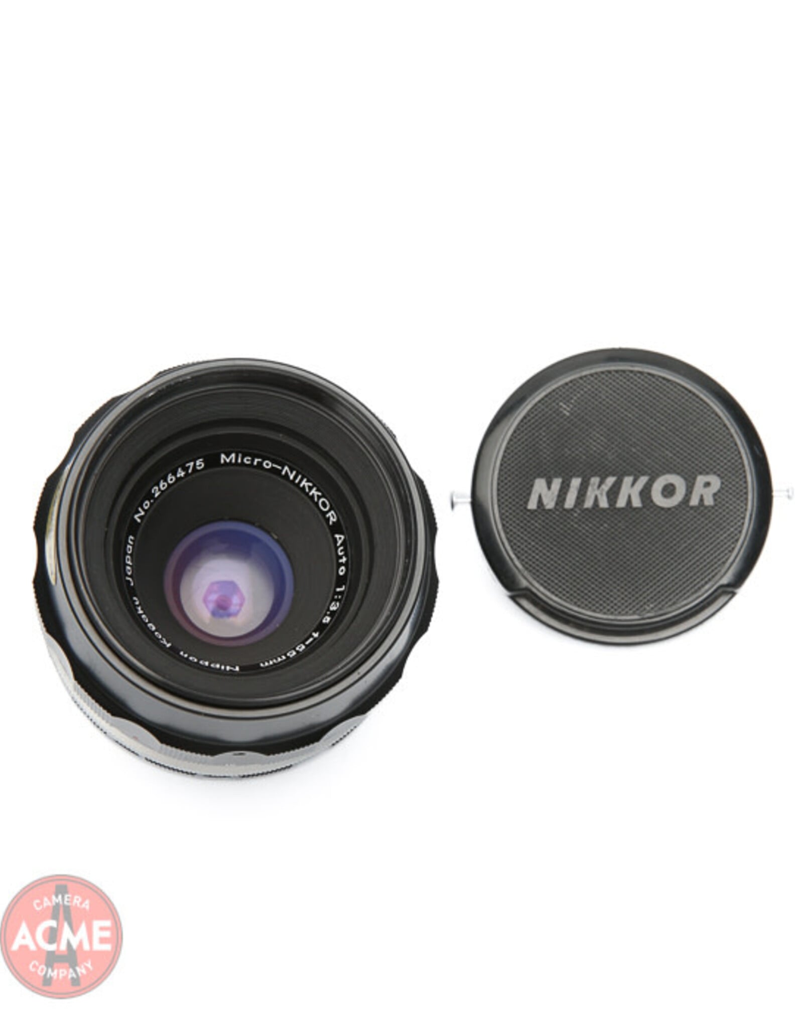 Nikon Nikon 55mm f3.5 (Non-Ai) Micro Nikkor Lens (Silver Barrel)