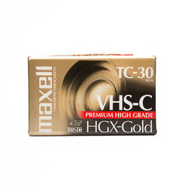 Maxell VHS-C HGX-Gold TC-30 Camcorder Video Cassette