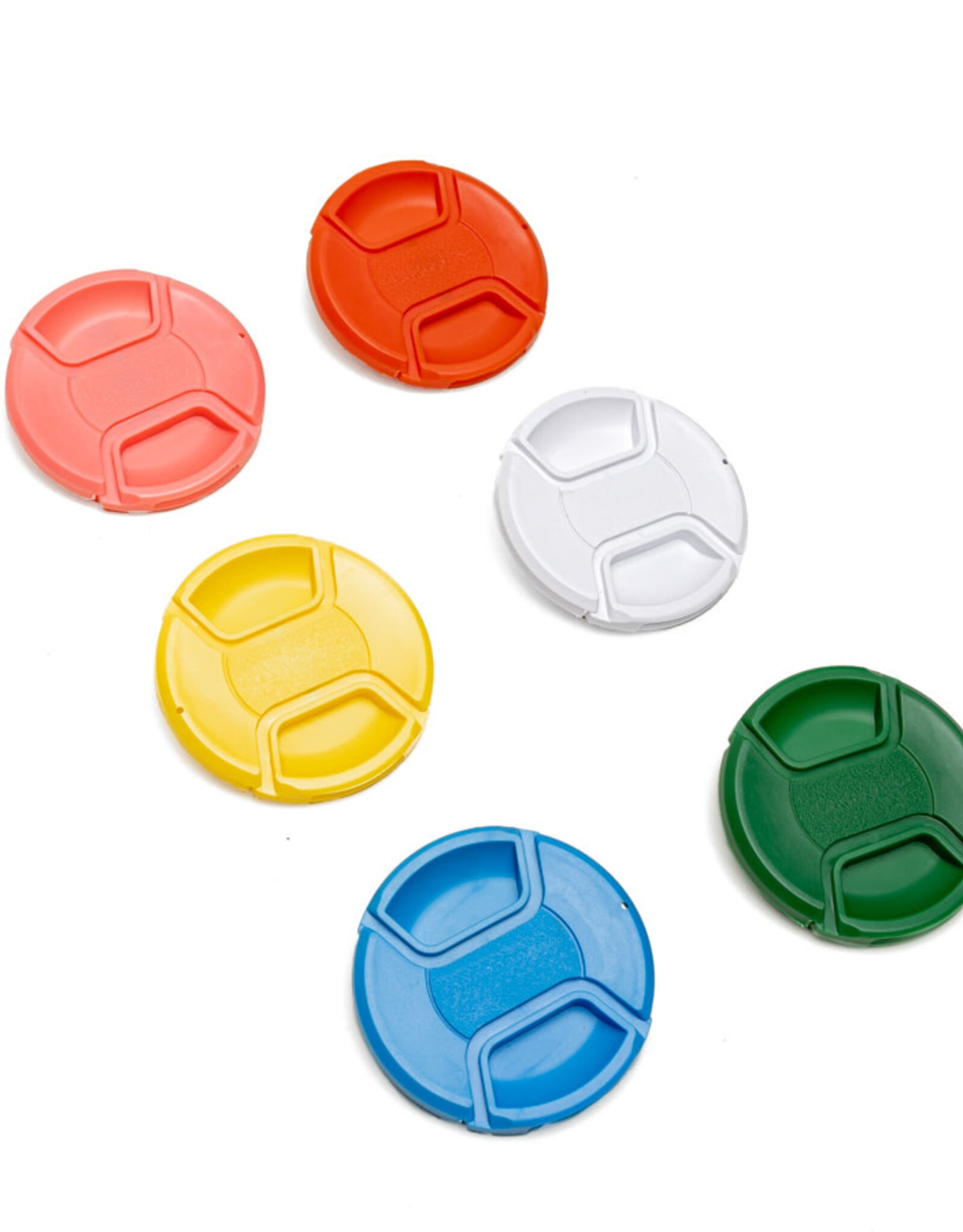 52mm Red Center Pinch Lens Cap