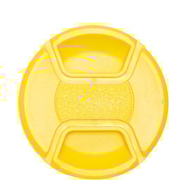 77mm Yellow Center Pinch Lens Cap