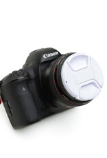77mm White Center Pinch Lens Cap