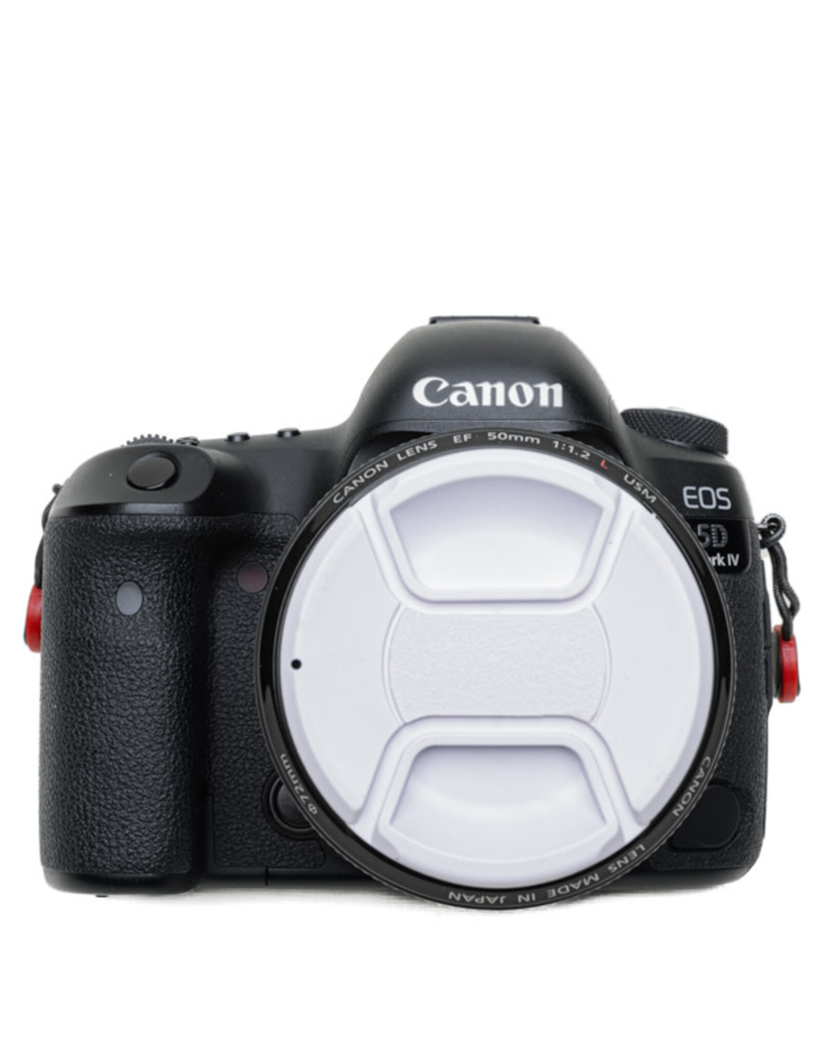 58mm White Center Pinch Lens Cap