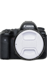 55mm White Center Pinch Lens Cap