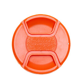 52mm Red Center Pinch Lens Cap