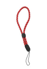 Adjustable  Braided Wrist Strap Red and Grey