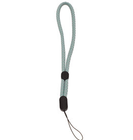 Adjustable  Braided Wrist Strap Teal and Grey