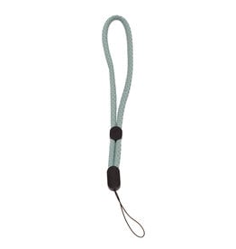 Adjustable  Braided Wrist Strap Teal and Grey