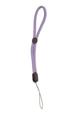 Adjustable  Braided Wrist Strap Purple and Grey