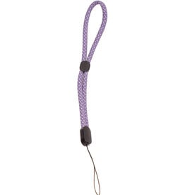 Adjustable  Braided Wrist Strap Purple and Grey