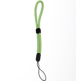 Adjustable  Braided Wrist Strap Neon Green and Grey