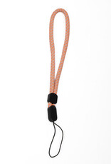 Adjustable  Braided Wrist Strap Orange and Grey