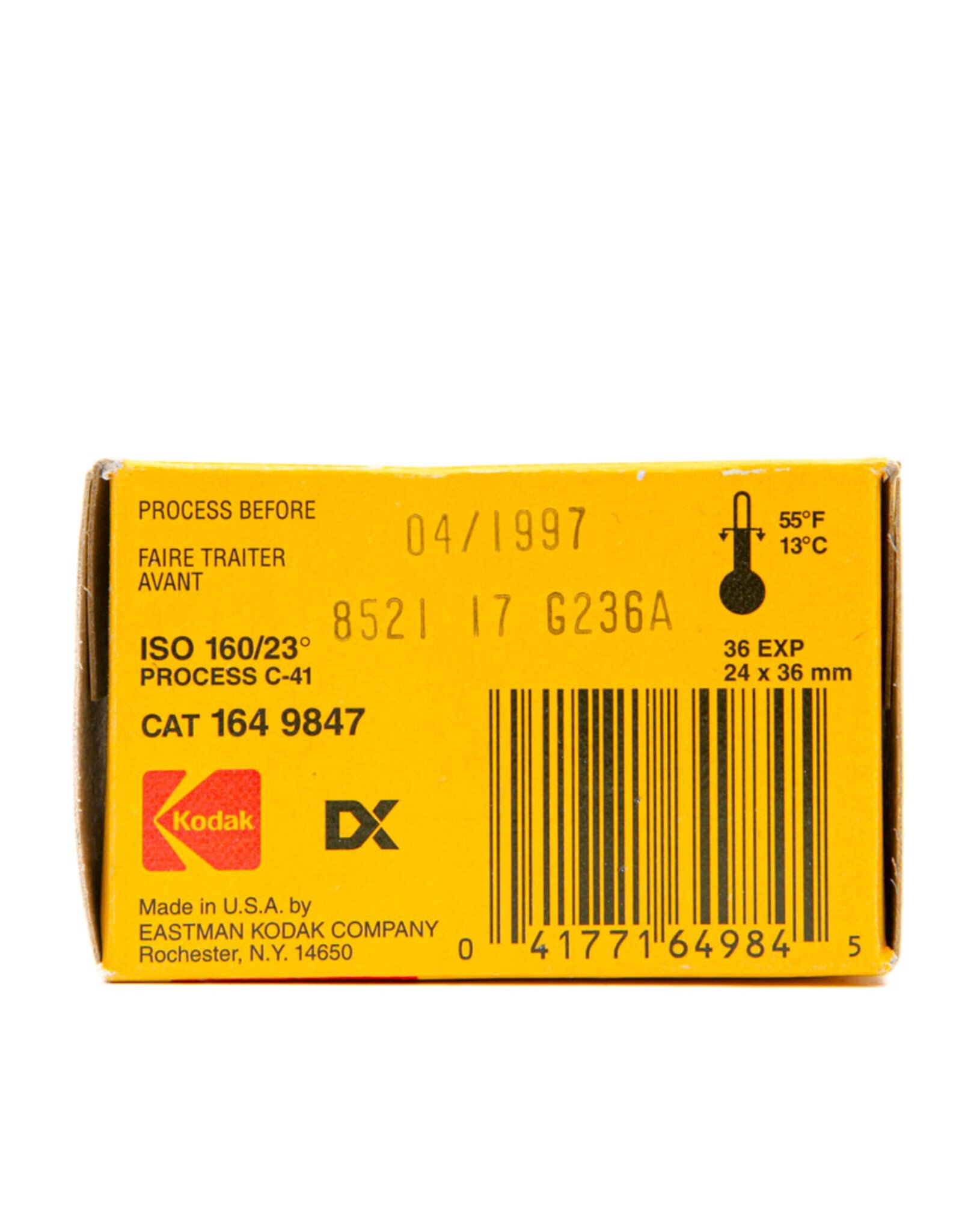 Kodak Kodak Vericolor III VPS 35mm color negative film expired 04/97, kept frozen