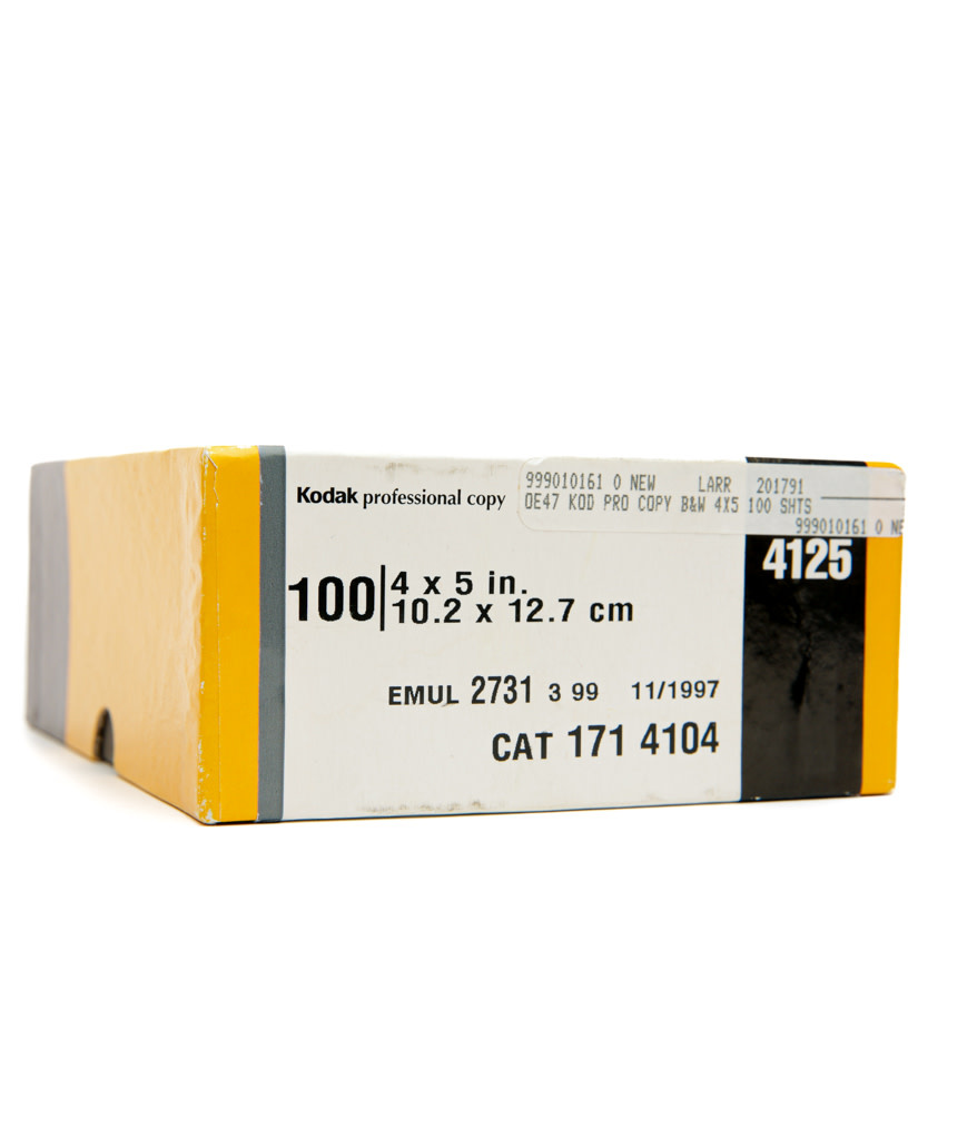 Kodak Professional Copy Film Black and White 4x5
